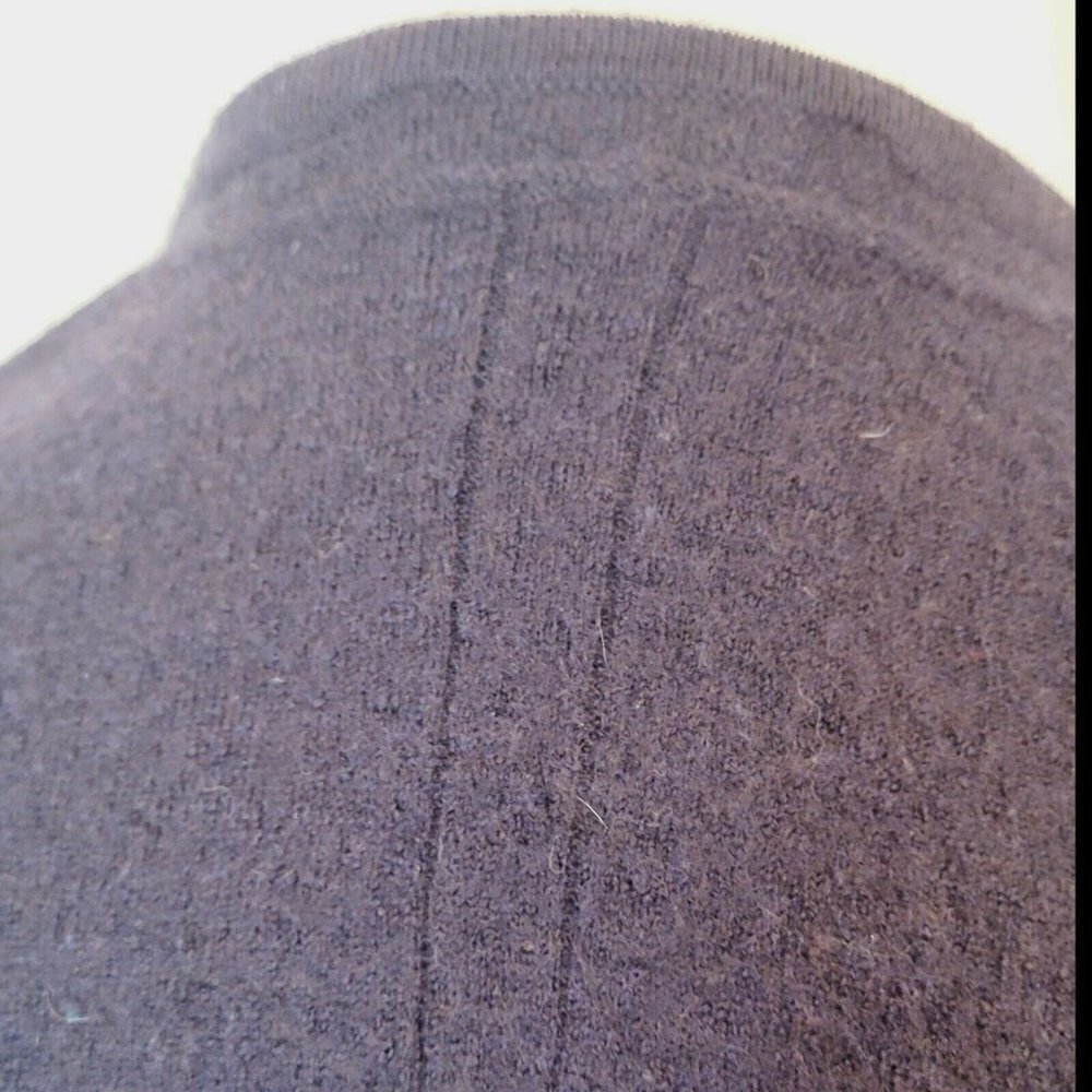 Rag & Bone Open Front Merino Wool Cardigan Blue With Black Trim Size Medium - Picture 4 of 10